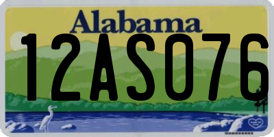 AL license plate 12AS076