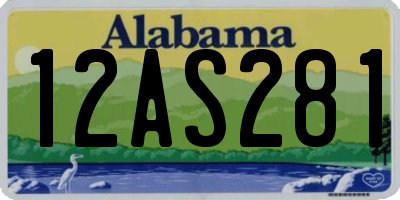 AL license plate 12AS281