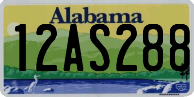AL license plate 12AS288