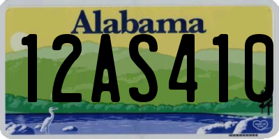 AL license plate 12AS410