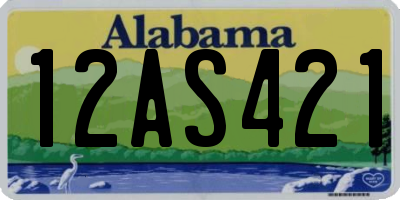 AL license plate 12AS421