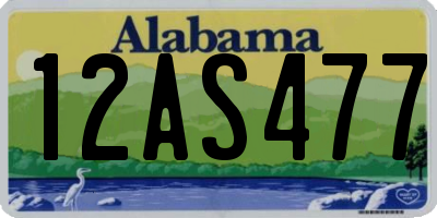 AL license plate 12AS477