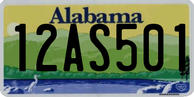AL license plate 12AS501