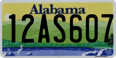 AL license plate 12AS607
