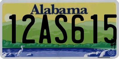 AL license plate 12AS615