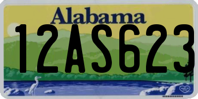 AL license plate 12AS623