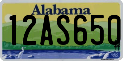 AL license plate 12AS650