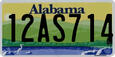 AL license plate 12AS714