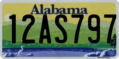 AL license plate 12AS797