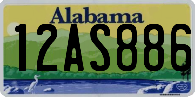 AL license plate 12AS886
