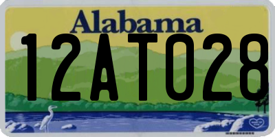 AL license plate 12AT028