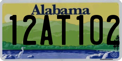 AL license plate 12AT102