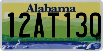 AL license plate 12AT130