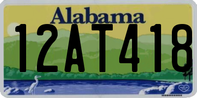 AL license plate 12AT418
