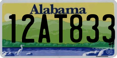 AL license plate 12AT833