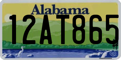 AL license plate 12AT865