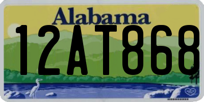 AL license plate 12AT868