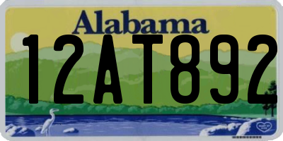 AL license plate 12AT892