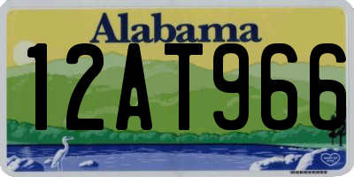 AL license plate 12AT966
