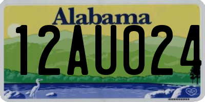 AL license plate 12AU024