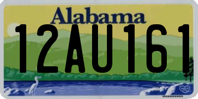 AL license plate 12AU161