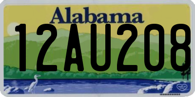 AL license plate 12AU208