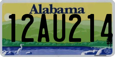 AL license plate 12AU214