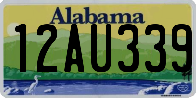 AL license plate 12AU339