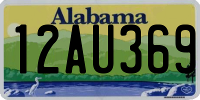 AL license plate 12AU369