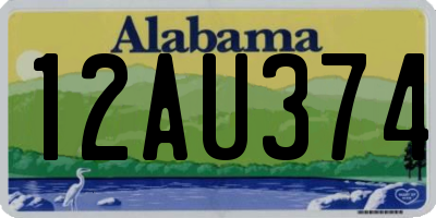 AL license plate 12AU374