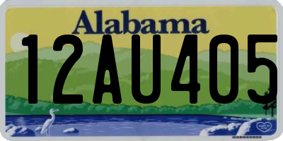 AL license plate 12AU405