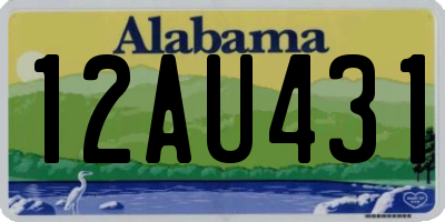 AL license plate 12AU431