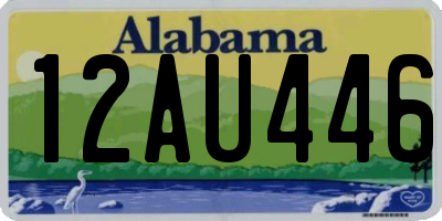 AL license plate 12AU446