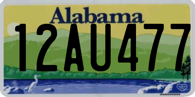 AL license plate 12AU477