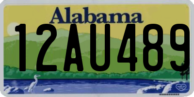 AL license plate 12AU489