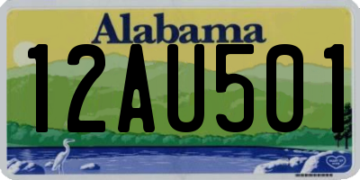 AL license plate 12AU501