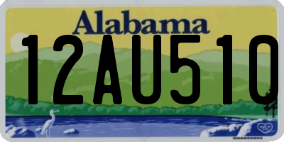 AL license plate 12AU510
