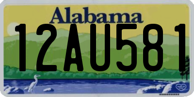 AL license plate 12AU581