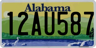 AL license plate 12AU587