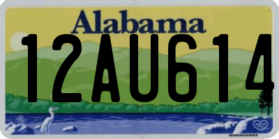 AL license plate 12AU614