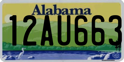 AL license plate 12AU663