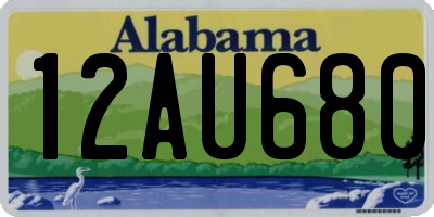 AL license plate 12AU680
