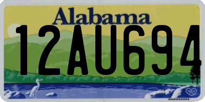 AL license plate 12AU694