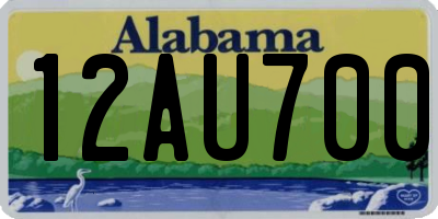 AL license plate 12AU700