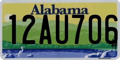 AL license plate 12AU706