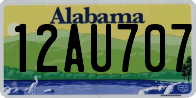 AL license plate 12AU707