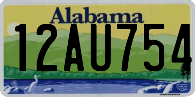 AL license plate 12AU754