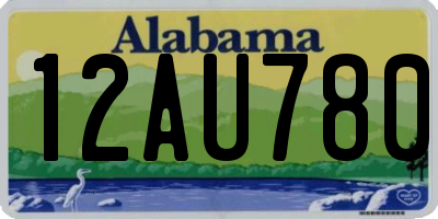 AL license plate 12AU780