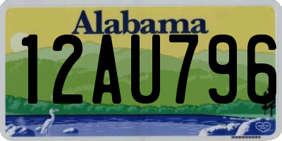 AL license plate 12AU796