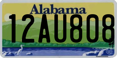 AL license plate 12AU808